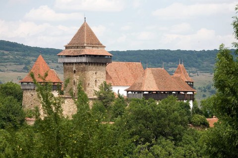 Viscri fortified church, Weißkirch, (World Heritage Site), Transylvania, Romania, Europe