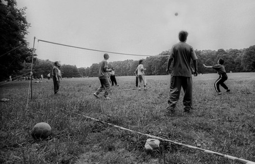 Germany, Berlin, 27 June 1991, Football in Treptower Park, Europe