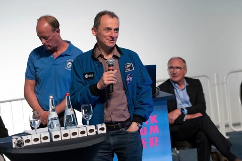 SPEYER, 21 MAY 2022, Presentation of the ASE Universal Astronaut Pin to Pedro Francisco Duque at