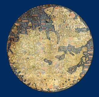 The Fra Mauro map, ca 1450 by the Venetian cartographer Fra Mauro