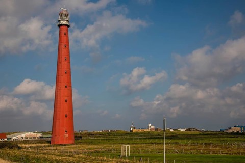 Den Helder, the Netherlands. September 2021. The lighthouse Lange Jaap in Huisduinen, Den Helder.