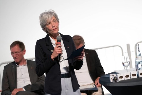 SPEYER, 21 MAY 2022, Presentation of the ASE Universal Astronaut Pin to Claudie Haigneré at the