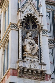 Florence, Italy. September 17, 2023. Famous statues in ancient Florence