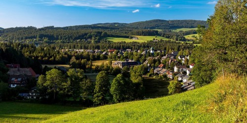 View of the municipality of Hinterzarten, Baden-Württemberg, Black Forest, Germany, Europe