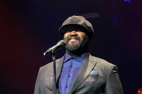 Frankfurt am Main, Germany, April 6th 2019: Gregory Porter (*1971, American jazz vocalist,