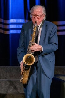 Wiesbaden, Germany, April 5th 2019: Klaus Doldinger (*1936, German jazz musician, composer,
