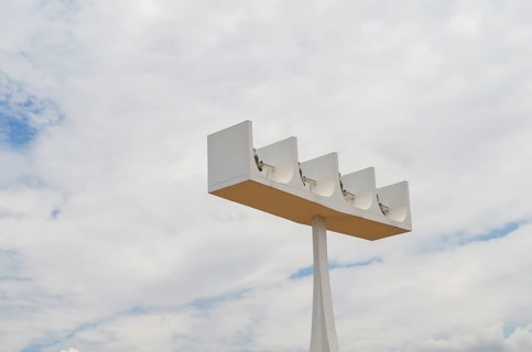 Brasília, Distrito Federal, Brazil, October 25 -2014: Metropolitan Cathedral of Brasilia, work of