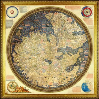 The Fra Mauro map, ca 1450 by the Venetian cartographer Fra Mauro