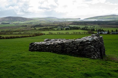 A small medieval oratory named after St. Manchan on the Dingle peninsula. County Kerry, Ireland,