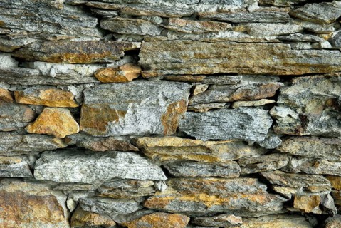 Dry stone walling, Isole di Brissago, Ticino, Switzerland, Europe