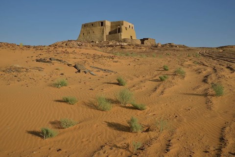 Throne room, former church, then a mosque, Old Dongola, capital of the Nubian Christian kingdom of