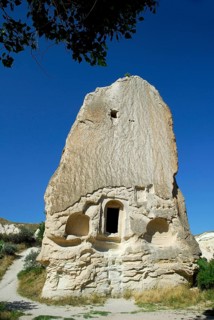 Tuff church, Rose Valley, Cappadocia, Turkey, Asia