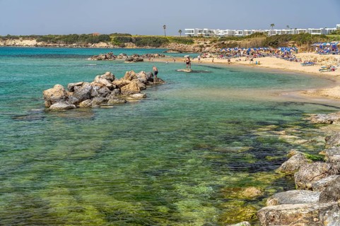 Laourou Beach in Coral Bay, Cyprus, Europe