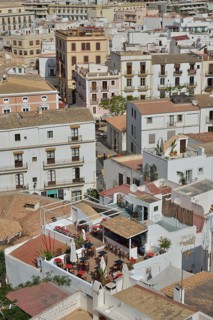 Old Town houses, Eivissa, Ibiza Town, Ibiza, Balearic Islands, Spain, Europe