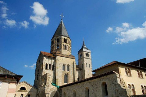 Abbey Church of Saint-Pierre-et-Saint-Paul and and Clocher de l'eau benite, Monastery Church,