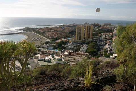 View on Playa de las Americas, Tenerife, Canary Islands, Spain, View on Playa de las Americas,