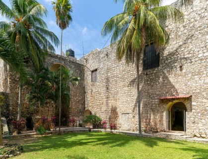 Convent of San Bernardino of Sienna, Valladolid, Yucatan, Mexico, Central America