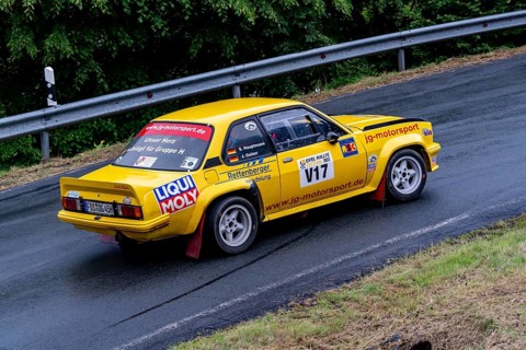 ADAC Eifel Rally Festival 2023, Opel Ascona B, Vulkaneifel, Rhineland-Palatinate, Germany, Europe
