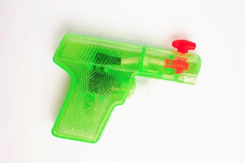 Toy, green water spray gun