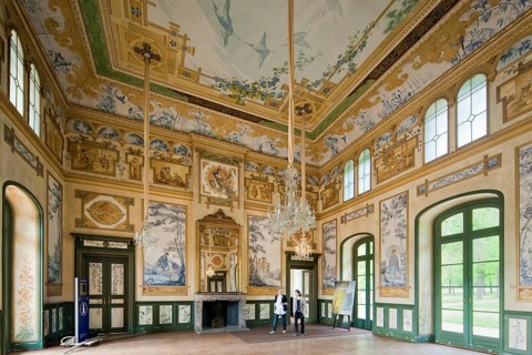 (Copyright © Sylvio Dittrich +49 1772156417) Bergpalais Schloss Pillnitz, with chinoiserie painting