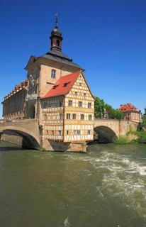 The Old Town Hall in the Regnitz, Bamberg, Upper Franconia, Bavaria, Germany, Europe