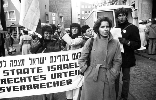 French Jews and German Nazi victims demonstrated for a conviction of the former Gestapo chief of