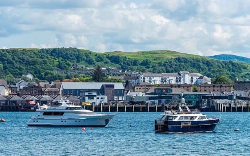 Oban Bay and Marina, Oban, Argyll and Bute, Scotland, UK