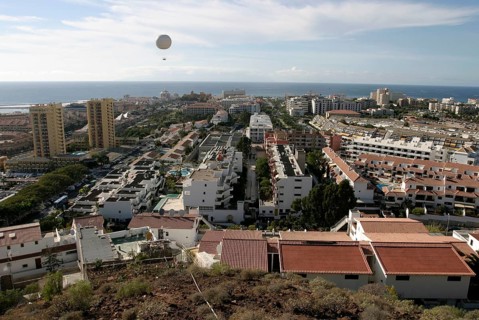 View on Playa de las Americas, Tenerife, Canary Islands, Spain, View on Playa de las Americas,