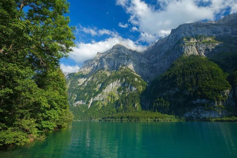 Klöntalersee, Glarus, Switzerland, Europe
