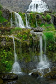 Waterfall Dynjandifoss, Fjallfoss, Westfjord's, Iceland, Europe
