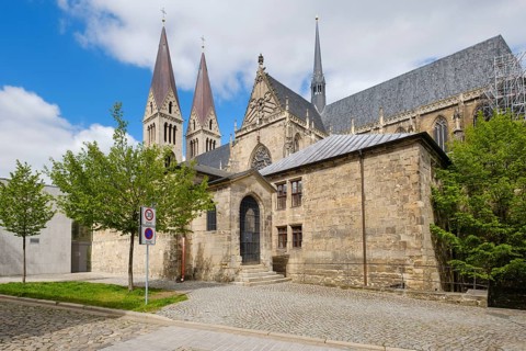 St. Stephanus and Sixtus Cathedral, Halberstadt, Harz Mountains, Saxony-Anhalt, Germany, Europe