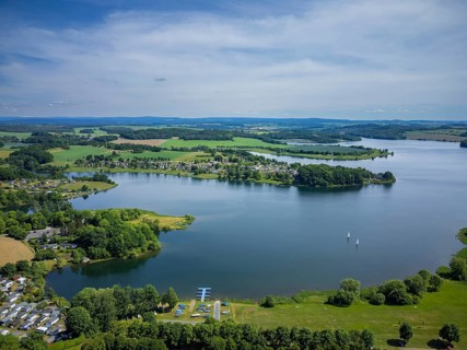 The Pöhl dam is the second largest dam in Saxony in terms of storage capacity and the third largest