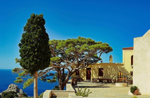 Preveli Monastery, Sea View, South Coast Crete, Greece, Europe