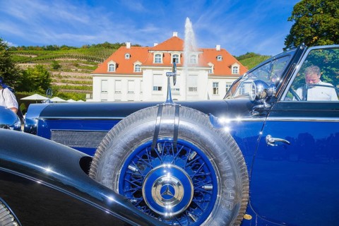 DEU Sachsen Radebeul (© Sylvio Dittrich +49 1772156417) Concours d'Élégance Mercedes 540K Year 1938