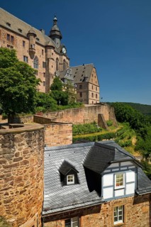 The Landgrave's Castle on the Schlossberg, Marburg an der Lahn, Hesse, Germany, Europe