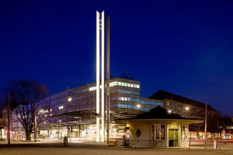 Postplatz Bus stop Schmetterling