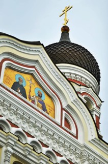 The urban and picturesque appearance of the Estonian capital Tallinn here on 18/09/2018 is a