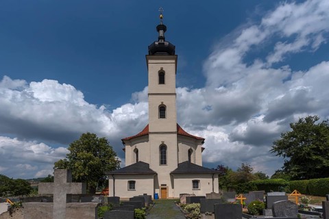Pilgrimage church Maria Limbach, built 1751-1755, Limbach, Lower Franconia, Bavaria, Germany,