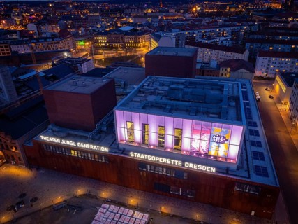 Power plant Mitte with State Operetta and TJG