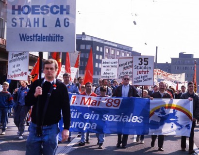Dortmund. DGB demonstration on 1 May 1989