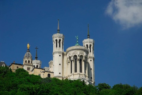 Sanctuary Basilica Notre-Dame de Fourviere, Lyon, Rhone-Alpes, France, Europe
