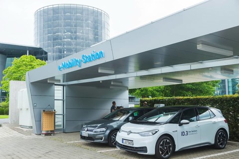 Volkswagen's Transparent Factory continues to expand its e-charging infrastructure. One of the