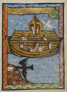 Noah's Ark, Illustrated Vita Christi, with devotional supplements, c. 1480-1490. Noah's Ark,