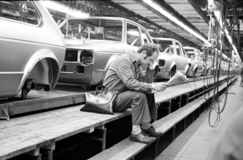 Production of the Golf at the VW plant on 10. 05. 1979 in Wolfsburg, Germany, Europe