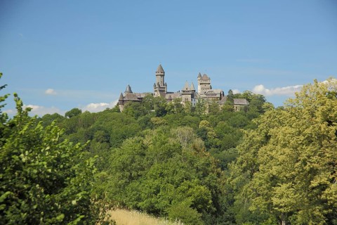 View of the castle in Braunfels, Hesse, Germany, Europe