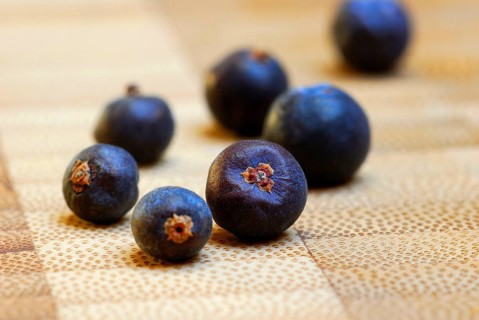 Juniper berries (Juniperus communis) dried