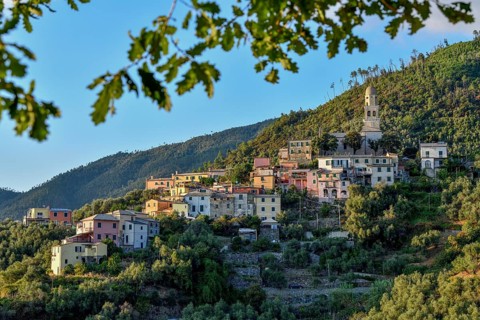 Mountain village near Levanto, Cinque Terre, Province of La Spezia, Liguria, Italy, Europe