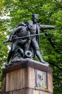 Bülow monument in Dennewitz, Teltow-Fläming district, Brandenburg, Germany, Europe