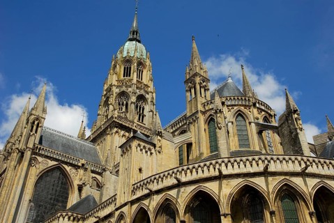 Cathedral Notre-Dame, Bayeux, Calvados, Basse-Normandie, France, Europe