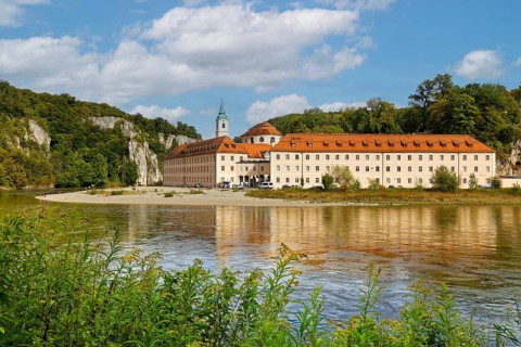 Weltenburg Monastery, Benedictine Abbey of St. George, near the Danube breakthrough, also known as